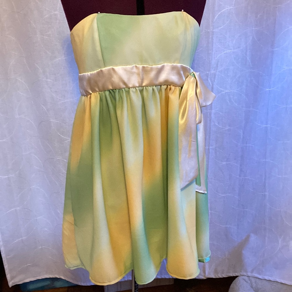 Handmade strapless cocktail dress